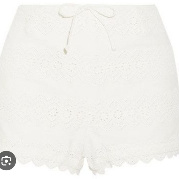 The Great. The Pathway Dress white & Broderie Anglaise Cotton Shorts off-white - Picture 10 of 15